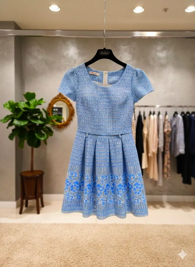 DRESS AINAIFEI LIGHY BLUE photo 1