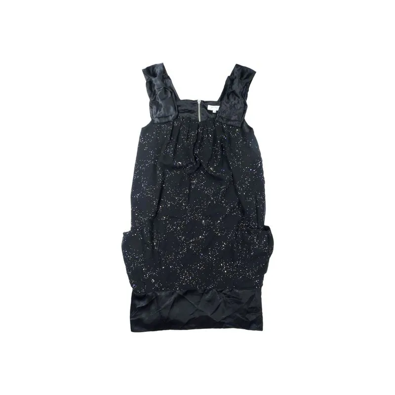 70’S LANVIN STARLESS BLINK RIBBON COCOON MINI DRESS photo 1