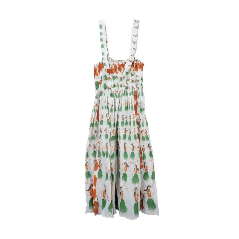 TSUMORI CISATO SLEEP HAWAIIAN MIDI DRESS photo 1
