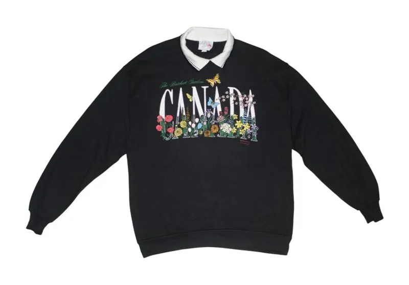 MORNING SUN Sweatshirt Flower Canada Bordir photo 1
