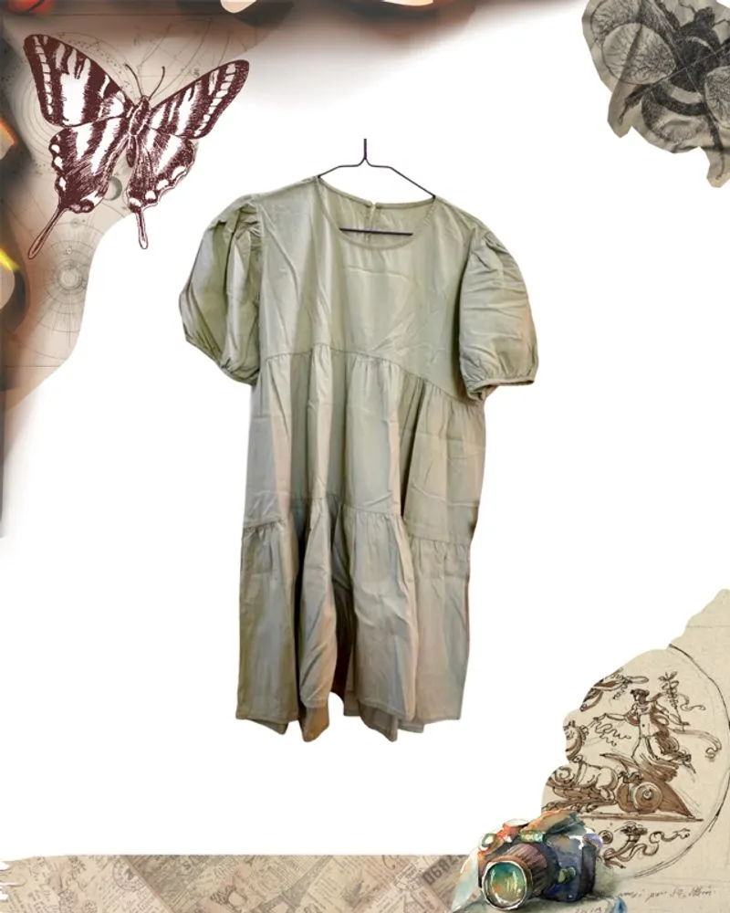 Sage Green Midi Dress photo 1