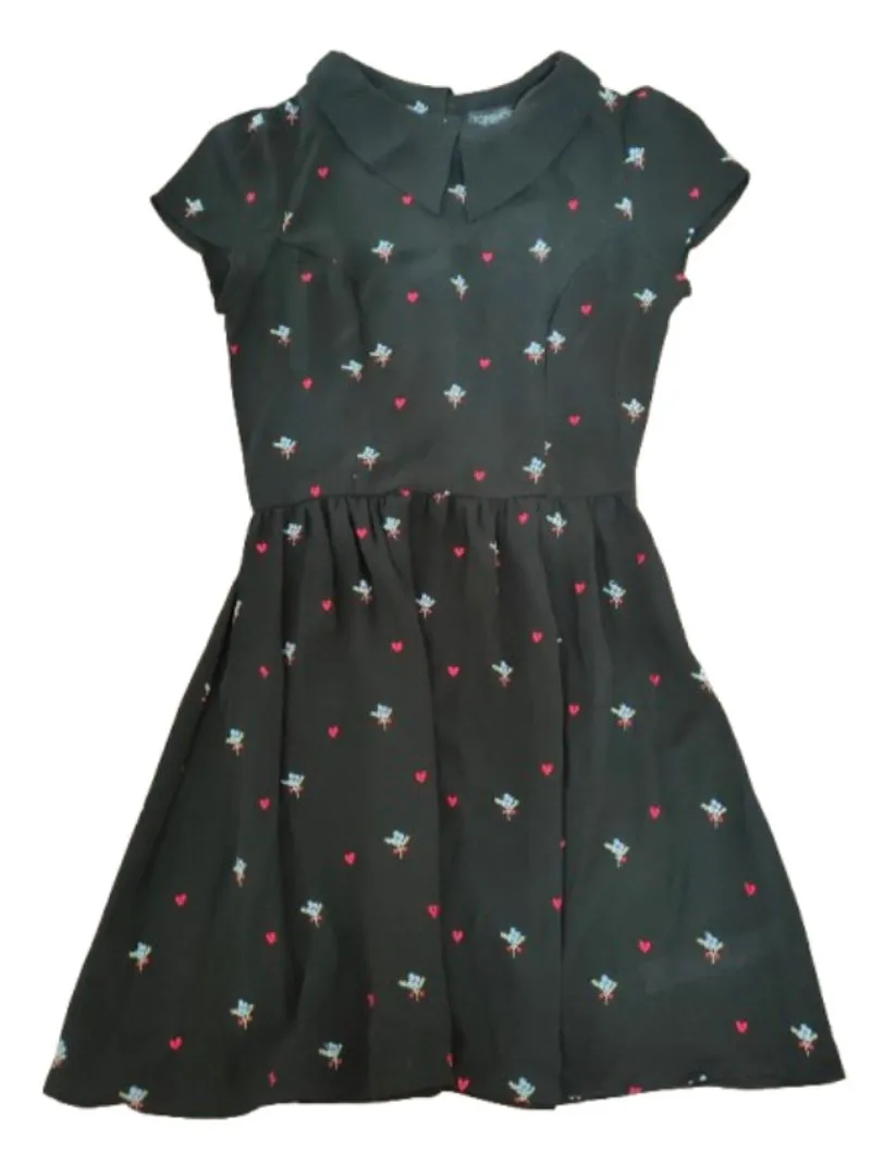 TOPSHOP mini black tea dress photo 1
