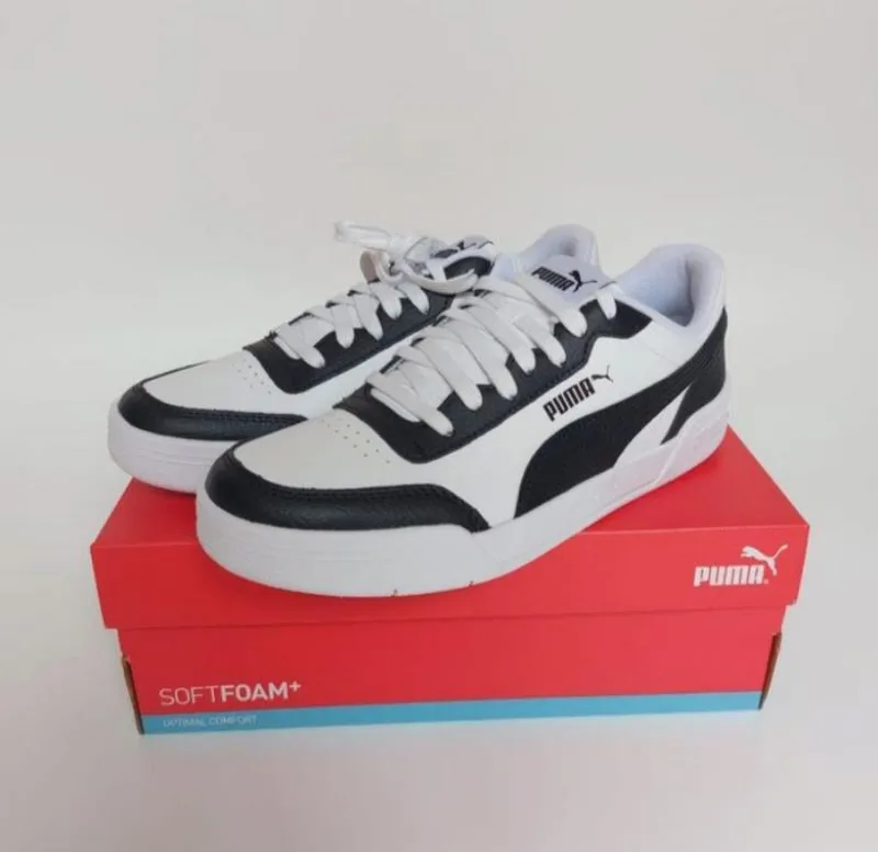 Puma sepatu caracal unisex putih hitam photo 1