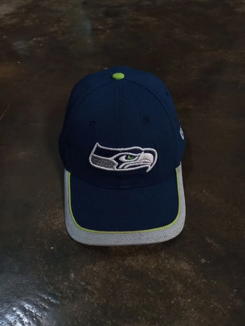 Topi New Era Seattle Seahawks NFL 59FIFTY Navy Fitted photo 1