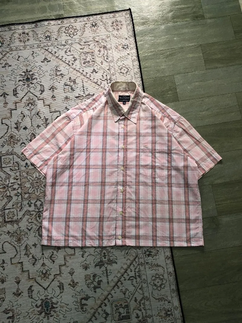 Boxy Shirt plaid short sleeve By BOYS OF EUROPE 

 photo 1