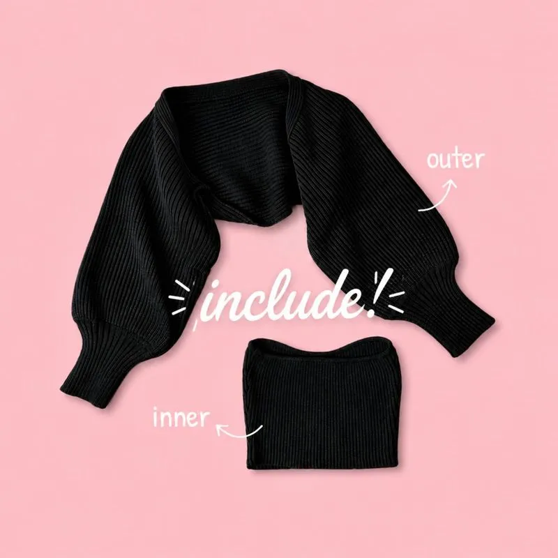 Atwell Set Black Blisse Knit photo 1