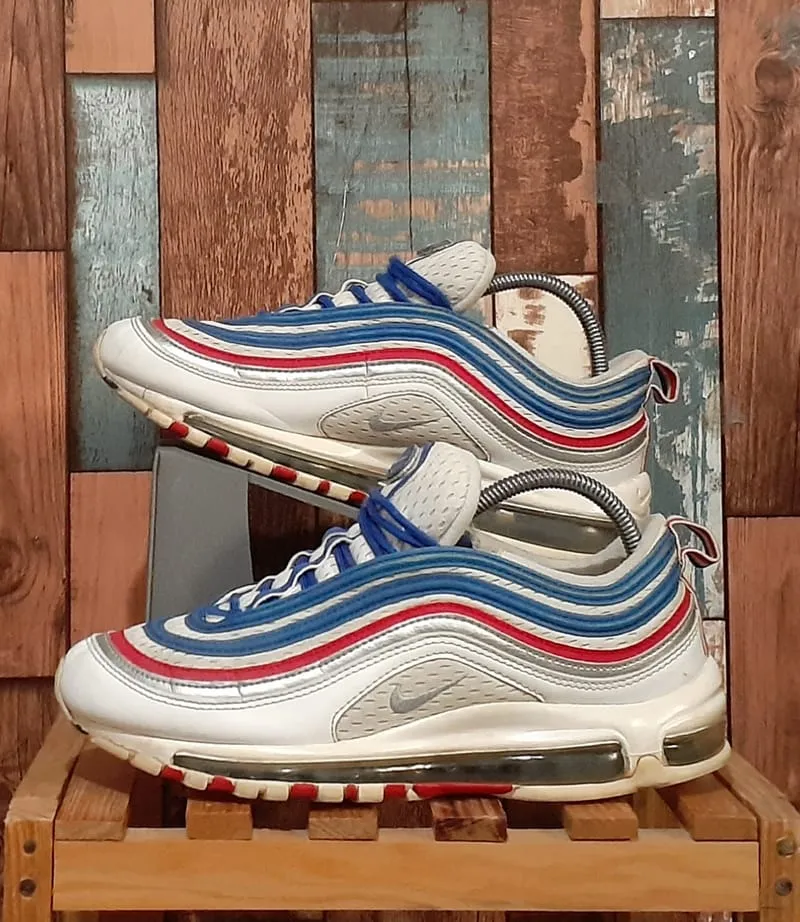 Nike Casual Sneakers Pria white red blue photo 1