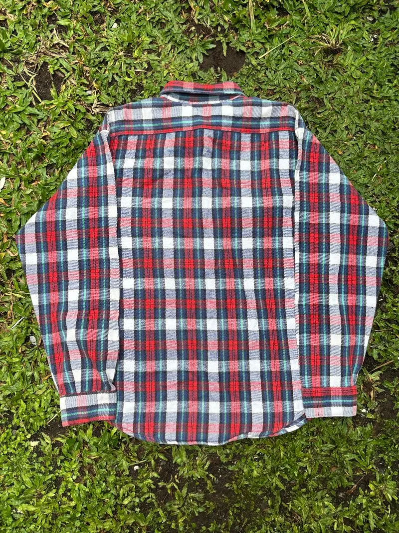 1980's Five Brother Heavy Flannel Shirt - Made in USA - Preloved