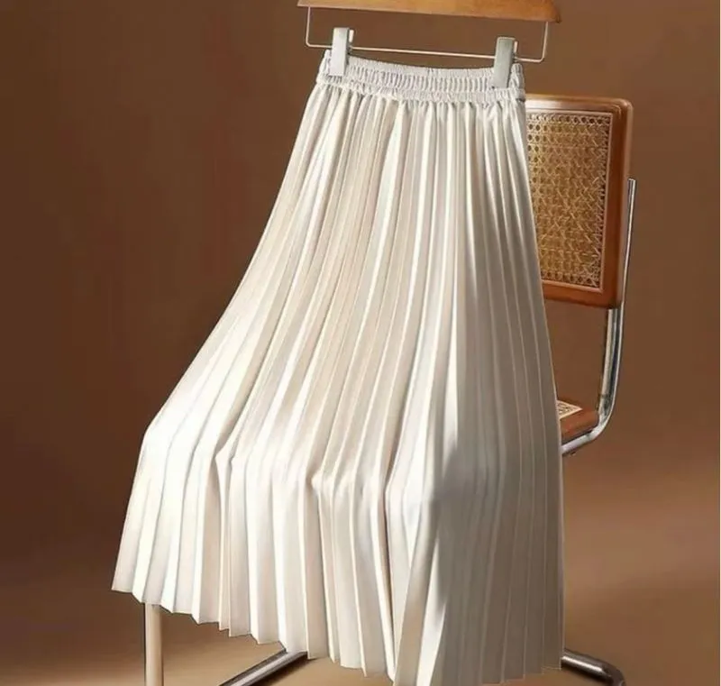 Rok Plisket Long White Premium  photo 1