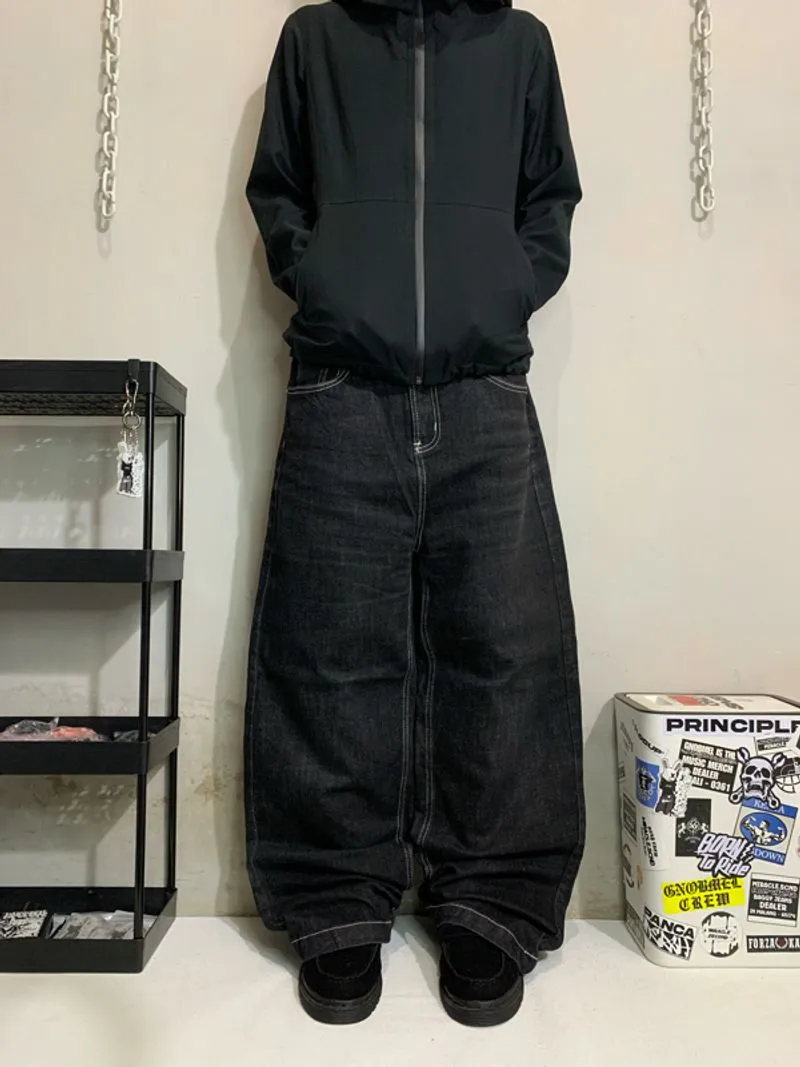 Baggy Ballon Jeans Blackwash Wideleg 📌 photo 1