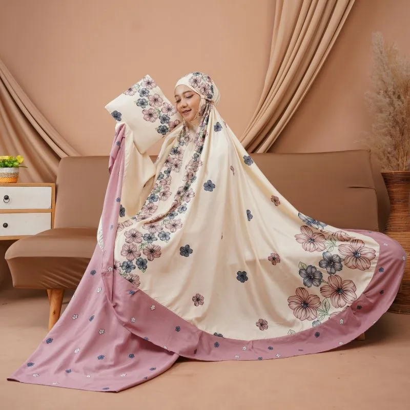 Mukena flora Premium rayon Jumbo size  *Harga 💰147k* photo 1