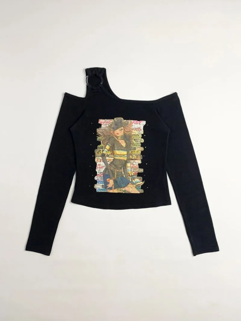 Y2k S2A Longsleeve Tee Girl Graphic photo 1
