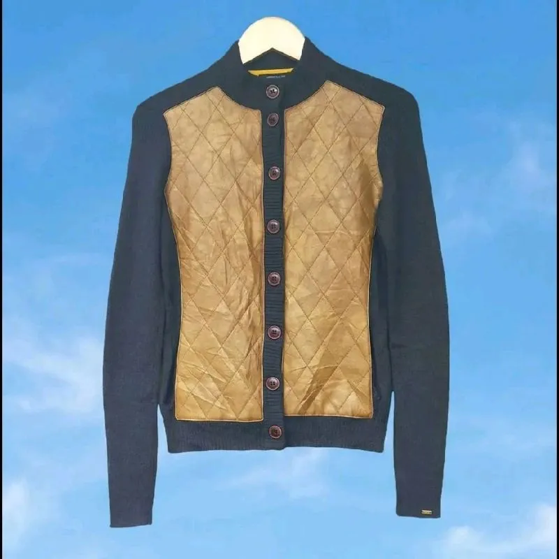 TOMMY HILFIGER Cardigan Panel Kulit photo 1