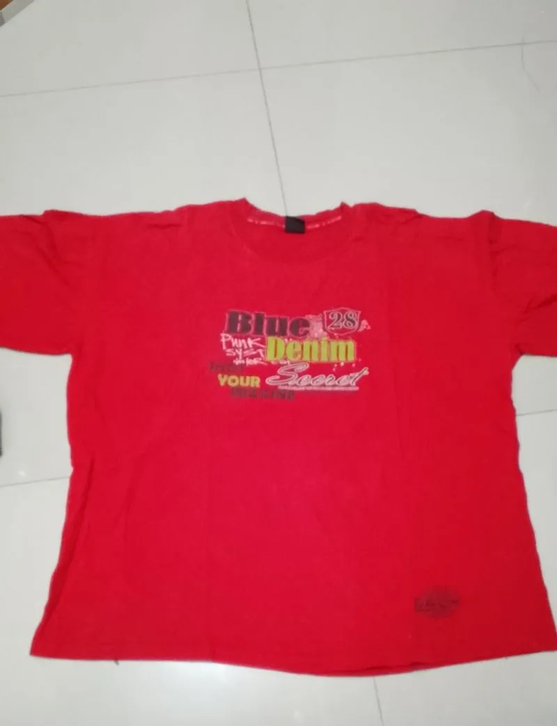 T-shirt Casual Merah photo 1