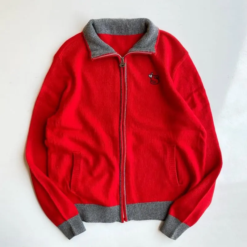 ELMO SESAME STREET WOOL KNITWEAR JACKET | RAJUT | OUTERWEAR  photo 1