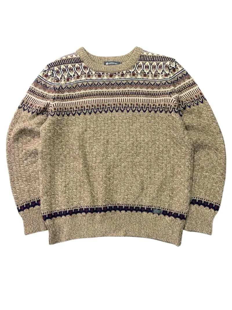 HANGTEN VINTAGE PATTERN KNITWEAR SWEATER photo 1