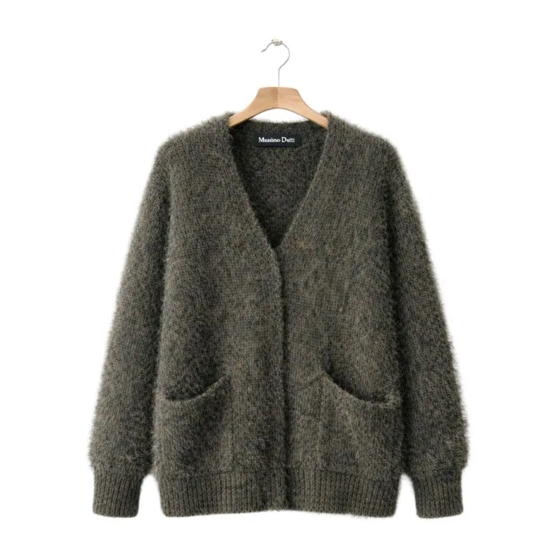 (Woman) Cardigan Bait Wool Furry Massimo Dutti photo 1