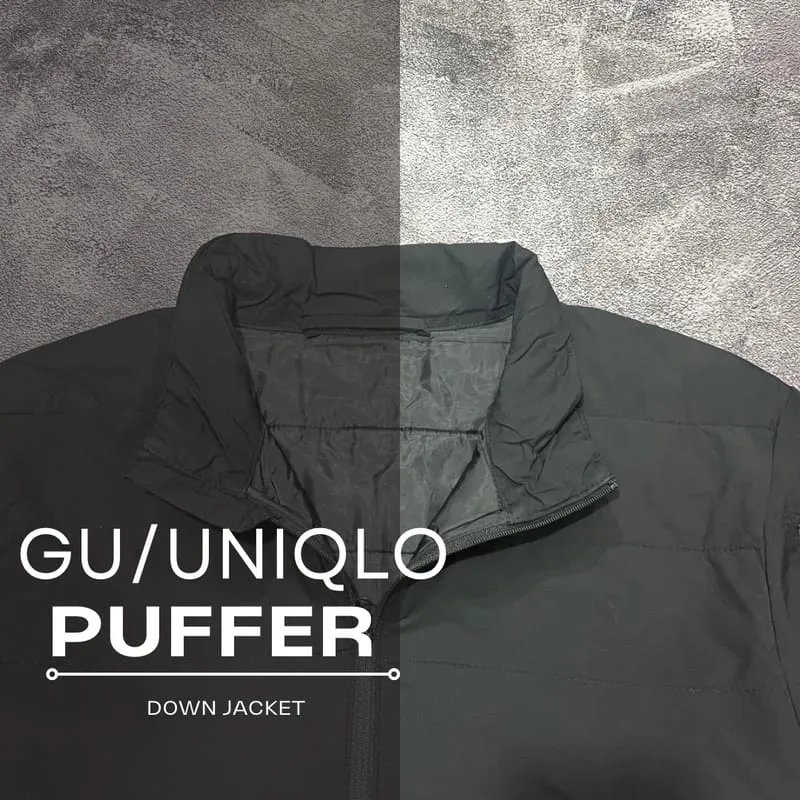 Uniqlo Streetwear Casual Puffer jacket Pria black photo 1