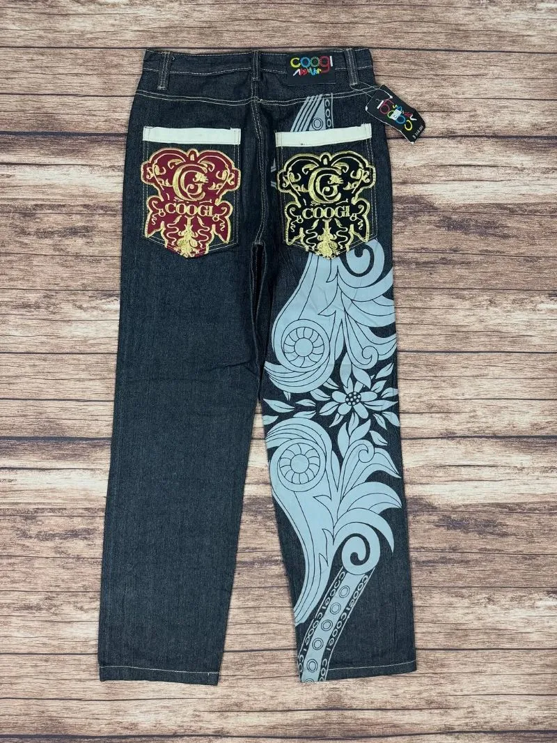 coogi pattern denim long pants #JLLP509 photo 1