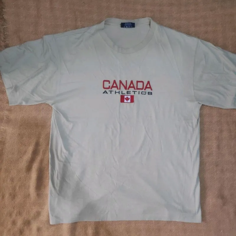 kaos Canada athletics size L fit XL full bordir photo 1