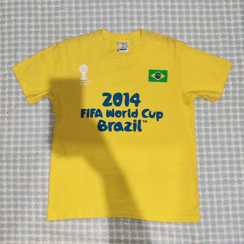 Kaos official fifa world cup Brazil 2014 size M kuning photo 1