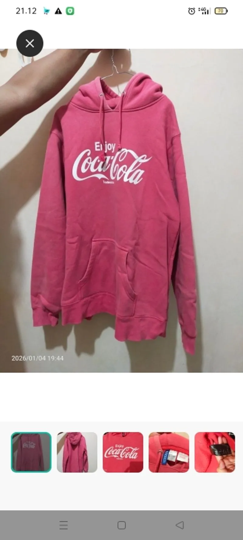 Jaket Hoodie H&M Coca-Cola photo 1