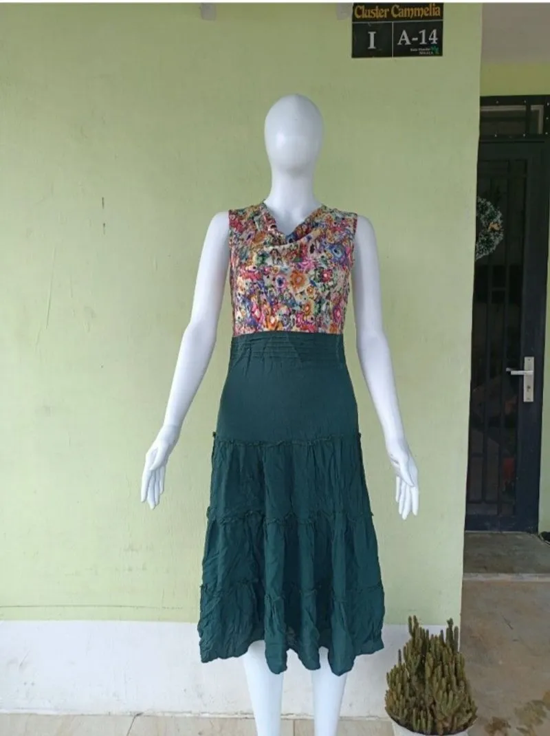 FLORAL DRESS LUCU MEWAH photo 1