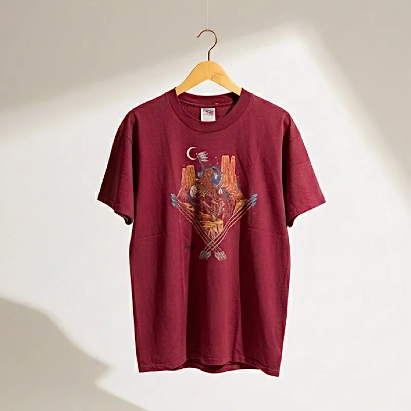 Vintage 90s Arizona Art Tee Maroon Tee by ONEITA photo 1