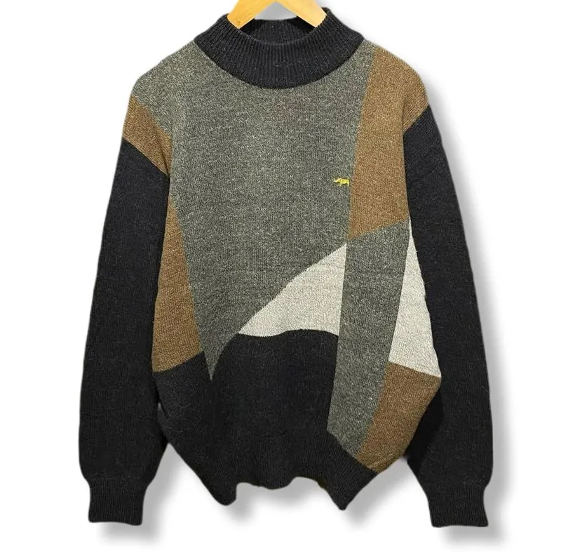 PAT WOOL KNITWEAR MOCK NECK SWEATER | RAJUT | OUTERWEAR | XS photo 1