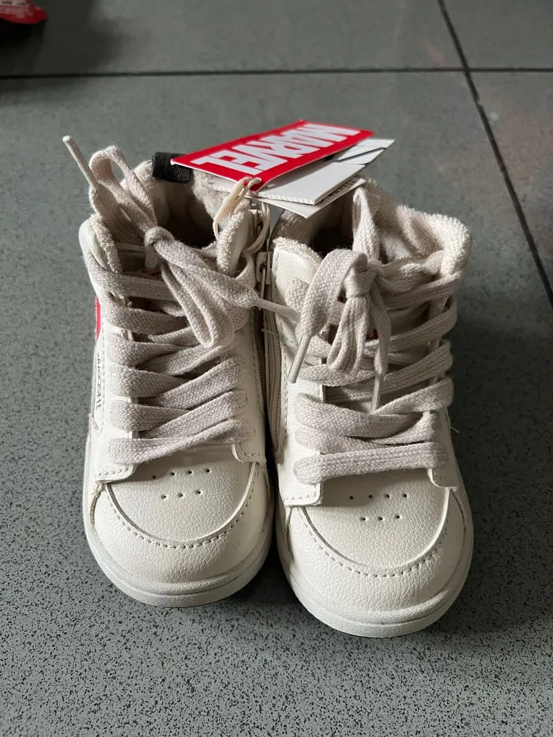 ZARA Luxury Casual Sneakers Kids white photo 1