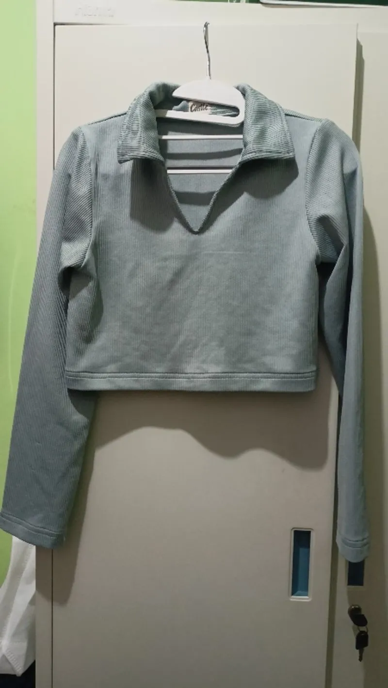 Crop top lengan panjang  photo 1