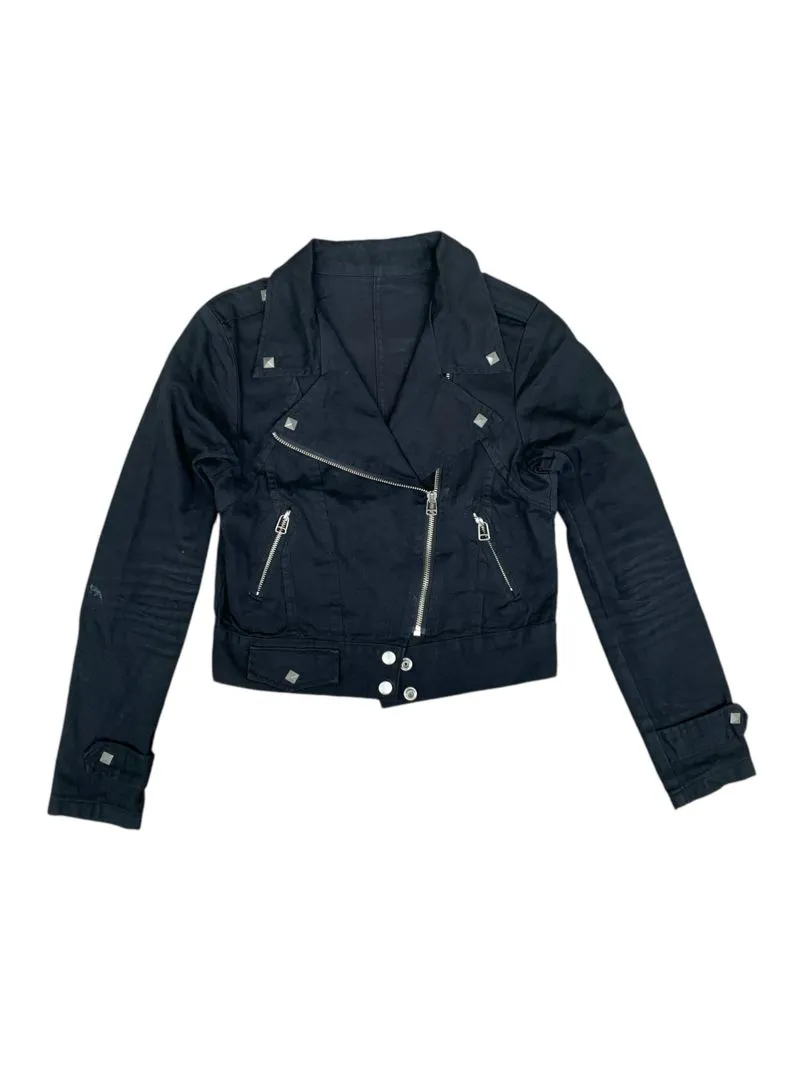 Japanese brand Avant Garde Y2K Denim jacket Pria black photo 1