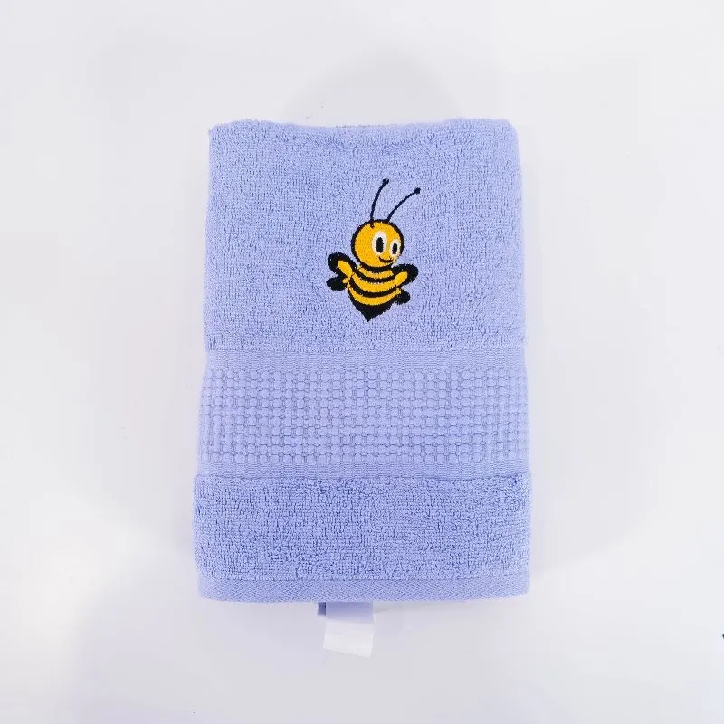 Handuk Travel Warna Biru dengan Motif Tawon (Bee) photo 1