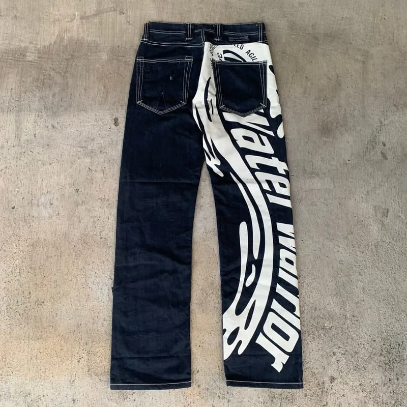 Made in USA Streetwear Y2K Jeans Pria blue photo 1