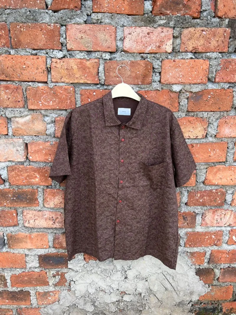 Kameja Boxy Coklat DOT photo 1