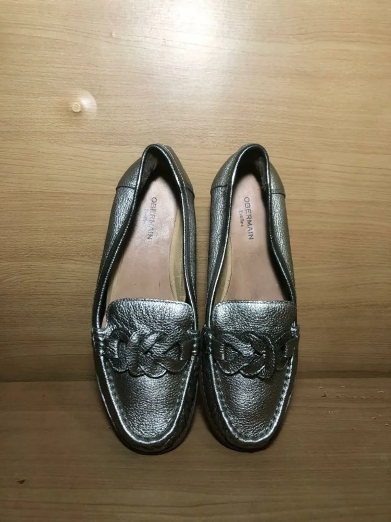 Obermain Glora Helen Slip on Loafer Silver photo 1