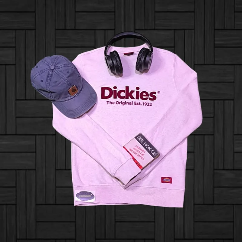 Dickies Casual Sweatshirt Pria white pink photo 1