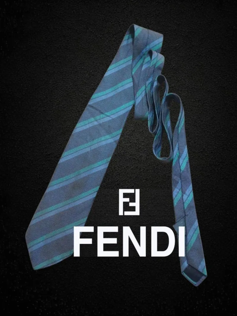 Dasi tie silk/sutra merek luxury fendi second original photo 1