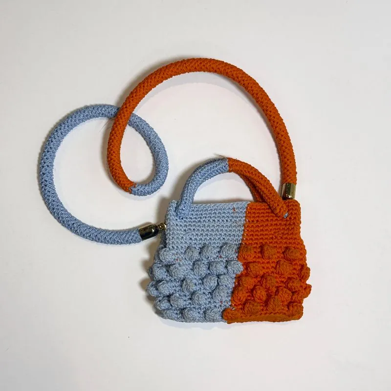 Égon Bag La Mer Duo Tone Crochet Sling Hand Bag not drunk da photo 1