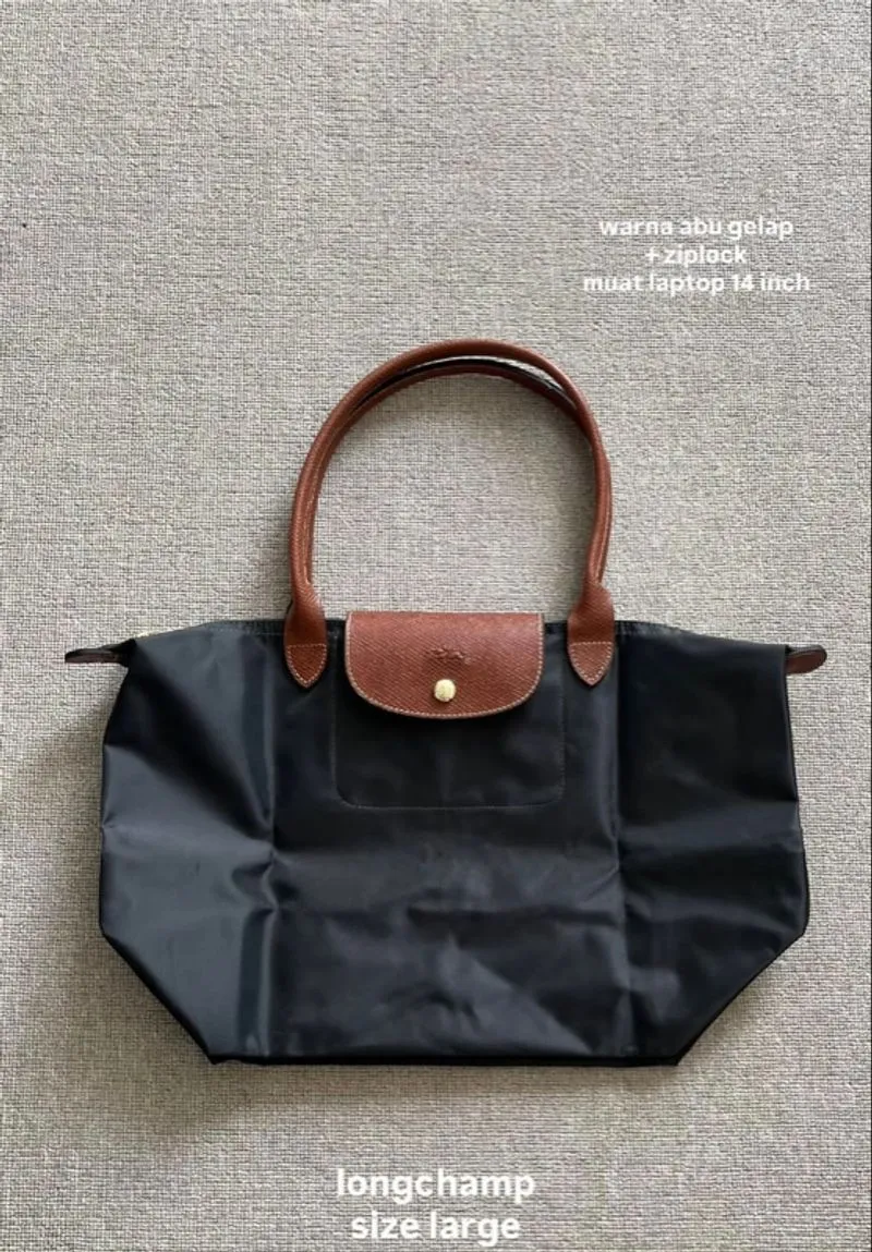 Longchamp Totebag Large Dark Gray  photo 1