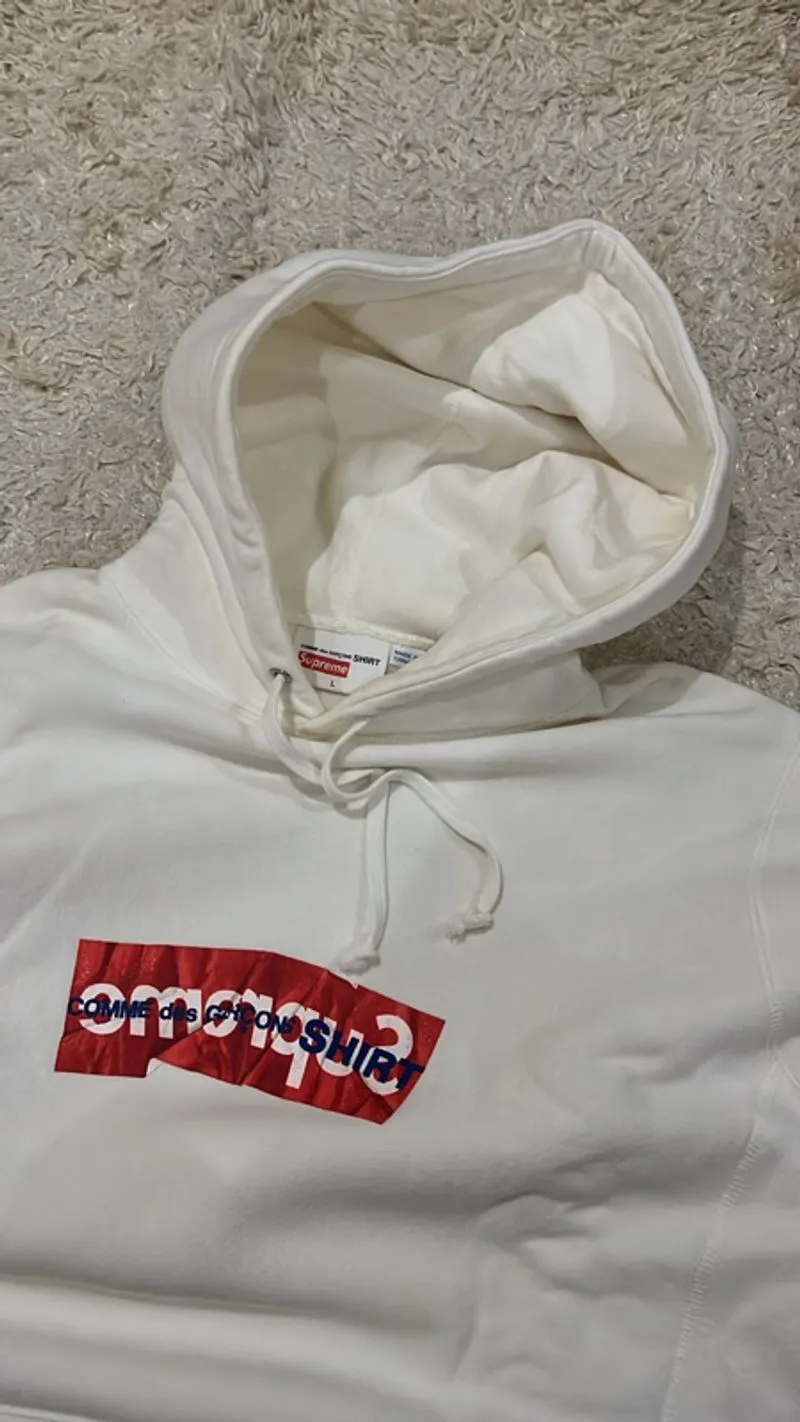Supreme X CDG SHIRT Box Logo Hooded Sweatshirt photo 1