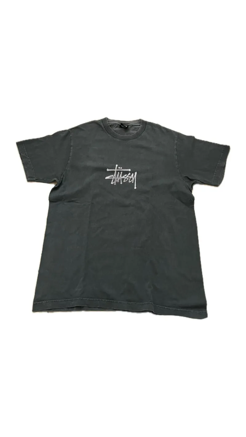 Stussy Streetwear Skater T-shirt Pria gray photo 1