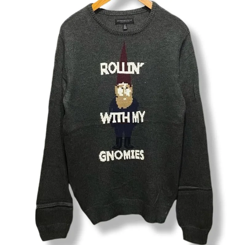 AEROPOSTALE - ROLLING WITH MY GNOMIES KNITWEAR SWEATER | RAJ photo 1
