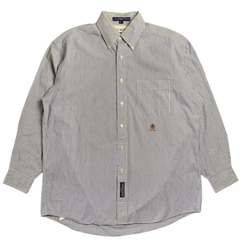 Tommy Hilfiger Streetwear Casual Formal shirt Pria white blue photo 1