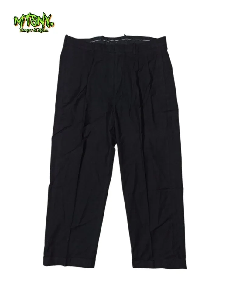 Celana Bahan Formal Premium Hitam Lancetti Wool Baggy photo 1