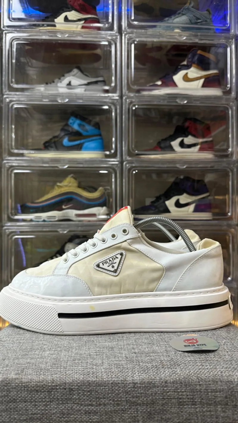 PRADA DOUBLE WHEEL SNEAKERS WHITE , PRADA DOUBLE WHEEL SNEAK photo 1