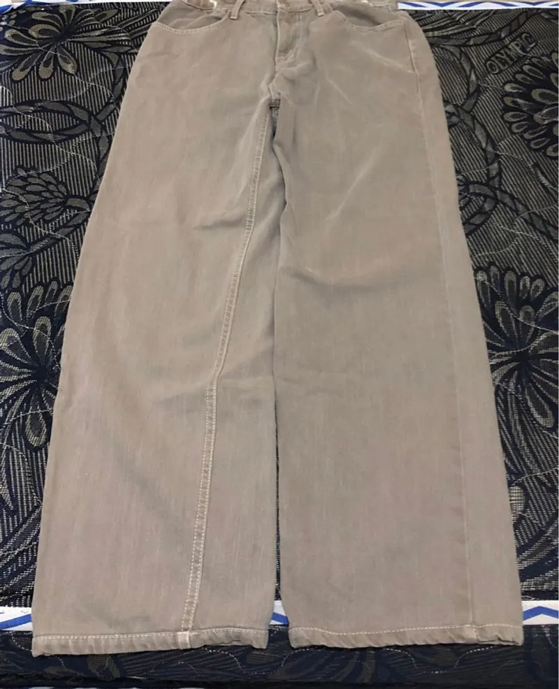 preloved Vintage Beige Relaxed / Baggy Straight-Leg Jeans photo 1