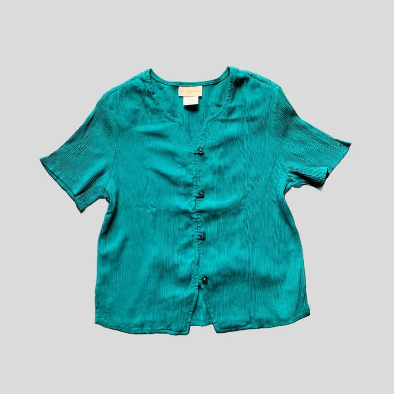 Casual Crop top Wanita green photo 1