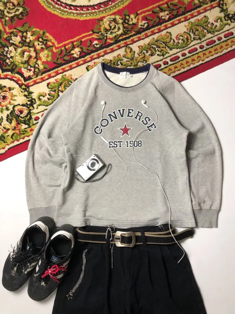 LongSleeve T-shirt Converse Vintage Abu Navy, Brand Converse photo 1