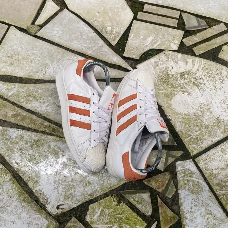 Adidas Casual Sneakers Pria white orange photo 1